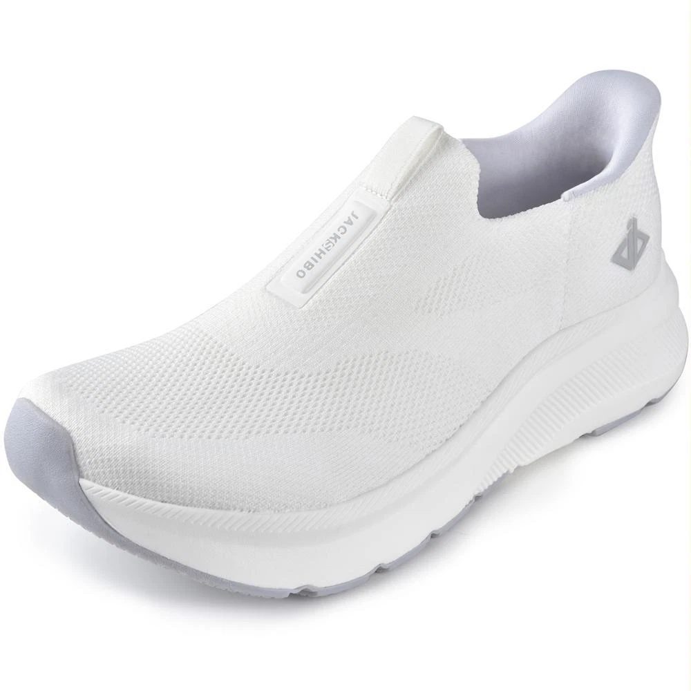 JACKSHIBO Mens Slip Ins (White)