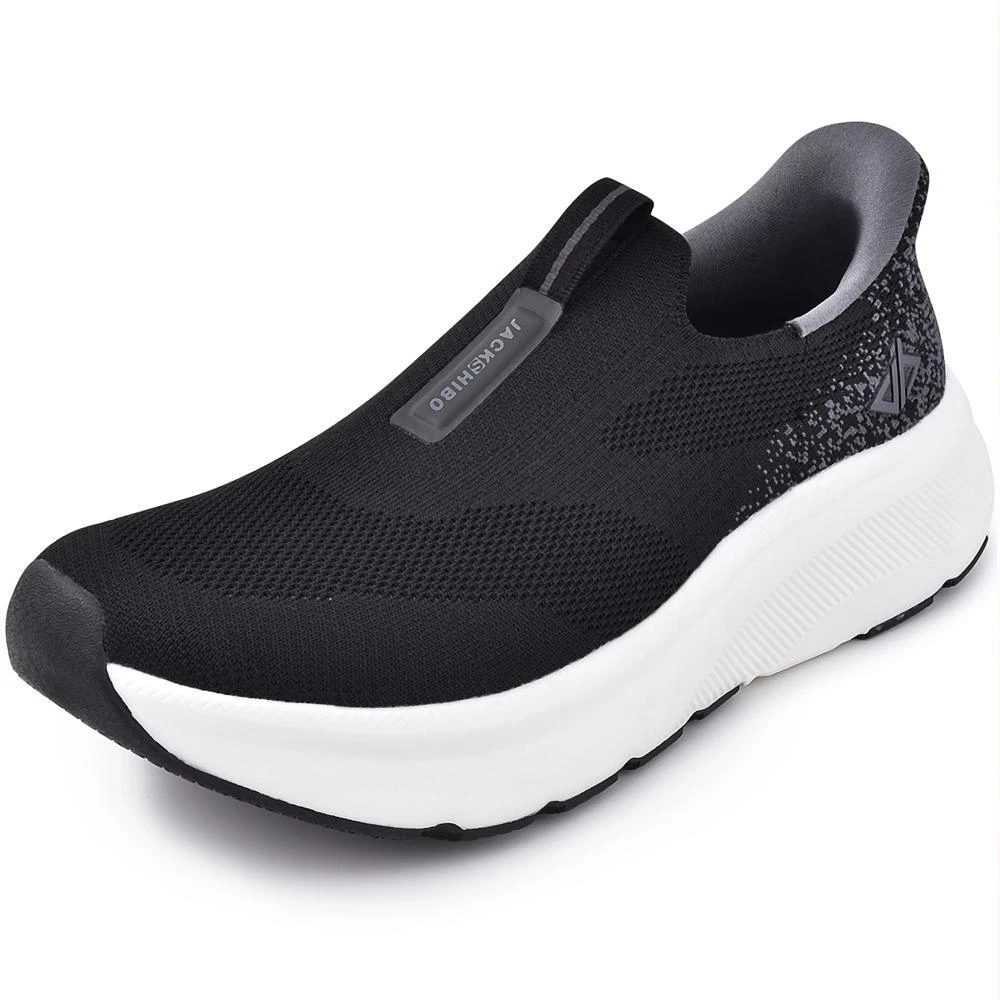 JACKSHIBO Mens Slip Ins (Black)