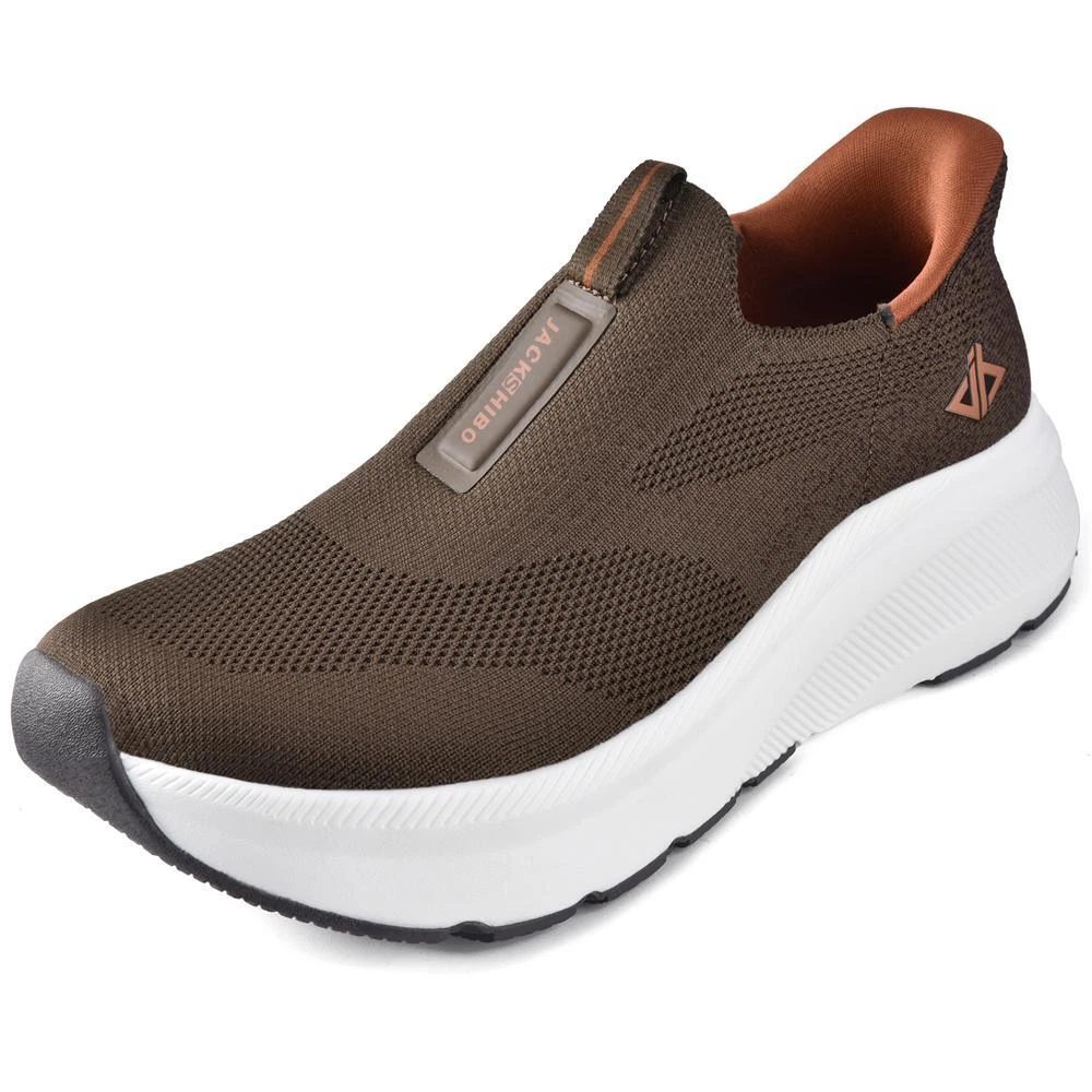 JACKSHIBO Mens Slip Ins (Brown)